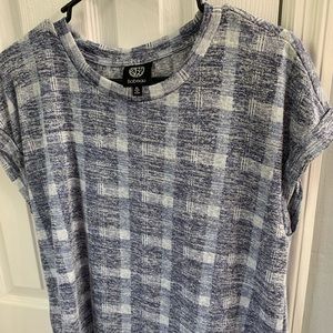 Beautiful denim color gingham print top